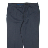 Mens Trousers Blue Regular Tapered W38 L27