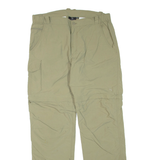 TREVOLUTION Mens Trousers Green Regular Tapered W34 L34