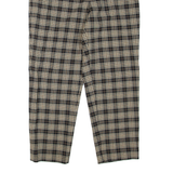GARDEUR Check Womens Trousers Brown Regular Tapered W32 L28