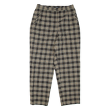 GARDEUR Check Womens Trousers Brown Regular Tapered W32 L28
