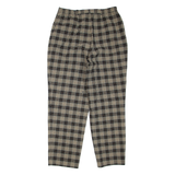 GARDEUR Check Womens Trousers Brown Regular Tapered W32 L28