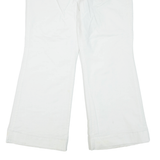 Womens Trousers White Regular Flared W36 L28