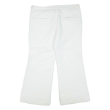 Womens Trousers White Regular Flared W36 L28