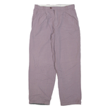 Womens Trousers Purple Regular Tapered W30 L30