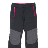 Womens Trousers Black Regular Straight W26 L27