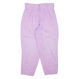 Womens Trousers Purple Regular Tapered W30 L26