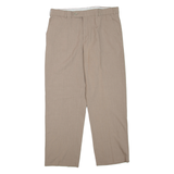 Mens Trousers Beige Regular Tapered W34 L30