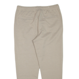 Womens Trousers Beige Regular Tapered W34 L29