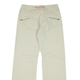 Womens Trousers Beige Regular Straight W28 L31