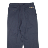 Mens Trousers Blue Regular Tapered W34 L30