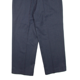 Mens Trousers Blue Regular Tapered W34 L30