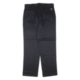 DICKIES Mens Trousers Black Regular Tapered W36 L32