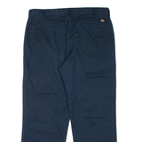 DICKIES Mens Trousers Blue Regular Tapered W36 L30