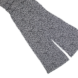 HOBBS LONDON Womens Jumpsuit Black Animal Print Wide-Leg UK 8