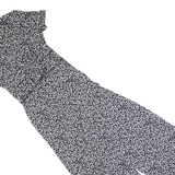 HOBBS LONDON Womens Jumpsuit Black Animal Print Wide-Leg UK 8