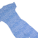 BODEN 3/4 Length Womens Jumpsuit Blue Floral Tapered UK 8