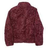 PENDLETON Womens Fleece Jacket Maroon M