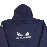 TYNDALE Mens Workwear Jacket Blue Hooded XL