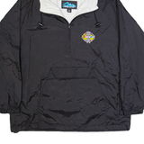 TRU MOUNTAIN Nascar Mens Anorak Jacket Black USA Hooded XL