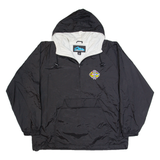 TRU MOUNTAIN Nascar Mens Anorak Jacket Black USA Hooded XL