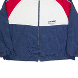 SWINGSTER Mens Shell Jacket Blue 90s USA Colourblock XL