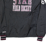 DE LONG Stab Field Hockey Mens Windbreaker Jacket Black USA M