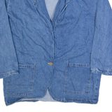 ENCHANTE Womens Blazer Jacket Blue 90s L