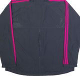 ADIDAS Womens Track Jacket Black Hooded L
