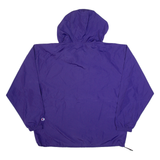 CHAMPION Goshen College Maple Leafs Mens Anorak Jacket Purple USA Hooded XL