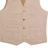LEVI'S PANATELA Mens Waistcoat Beige 90s M