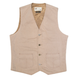 LEVI'S PANATELA Mens Waistcoat Beige 90s M