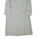 Belted Womens Trench Jacket Grey L