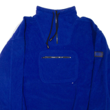 EXP 1/4 Zip Mens Fleece Jacket Blue M