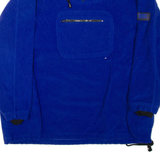 EXP 1/4 Zip Mens Fleece Jacket Blue M