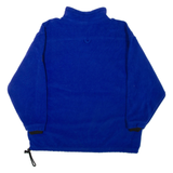EXP 1/4 Zip Mens Fleece Jacket Blue M