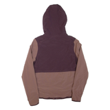 THE NORTH FACE Womens Jacket Purple Hooded Colourblock S
