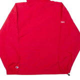 CHAMPION Mens Anorak Jacket Red Hooded L