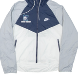 NIKE Mens Track Jacket Grey Hooded Colourblock M