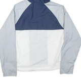 NIKE Mens Track Jacket Grey Hooded Colourblock M