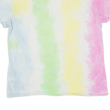 POLO RALPH LAUREN Womens Tie Dye T-Shirt Blue S