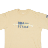 ADIDAS Notre Dame Football Mens T-Shirt Beige USA M