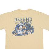 ADIDAS Notre Dame Football Mens T-Shirt Beige USA M