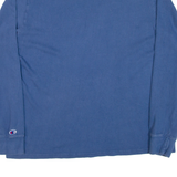 CHAMPION Mens T-Shirt Blue Long Sleeve L