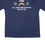 NFL Afc West Champions Mens T-Shirt Blue USA L