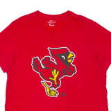 NIKE Ball State Tradition Womens T-Shirt Red USA XL