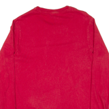ADIDAS Mens T-Shirt Red Long Sleeve L