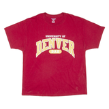 CHAMPION University Of Denver Dad Mens T-Shirt Red USA XL