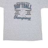 GILDAN Softball Champions Mens T-Shirt Grey USA L