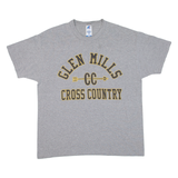 RUSSELL ATHLETIC Glen Mills Cross Country Mens T-Shirt Grey USA XL
