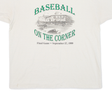 FRUIT OF THE LOOM Baseball On The Corner Mens T-Shirt Beige USA XL